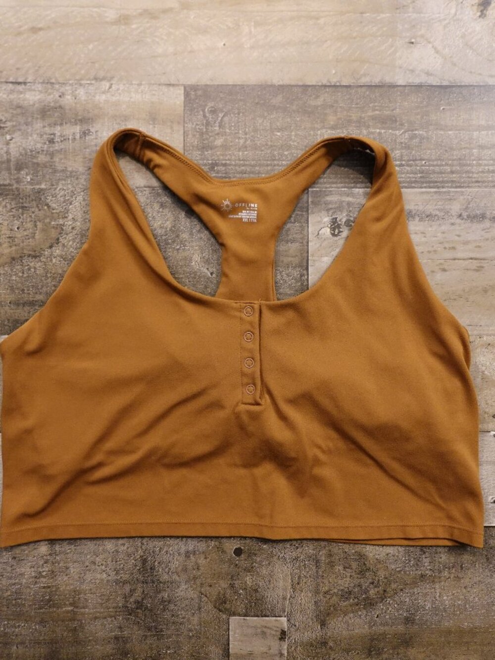 OFFLINE by Aerie Real Me Recharge Sports Bra‎ Women’s XXL Brown Active